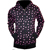 different coloured star zip hoodie